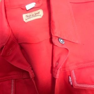 LEVI'S Bright red denim jacket